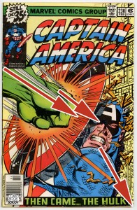 Arrows on Captain America cover.