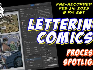 Header for lettering comics episode